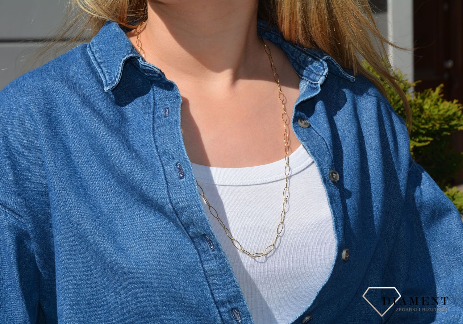 Naszyjnik srebrny pozł. długi Dall'Acqua C RM LAS79.JPG